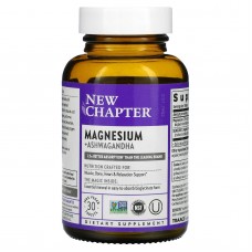 New Chapter Magnesium + Ashwagandha, 30 vege tabs